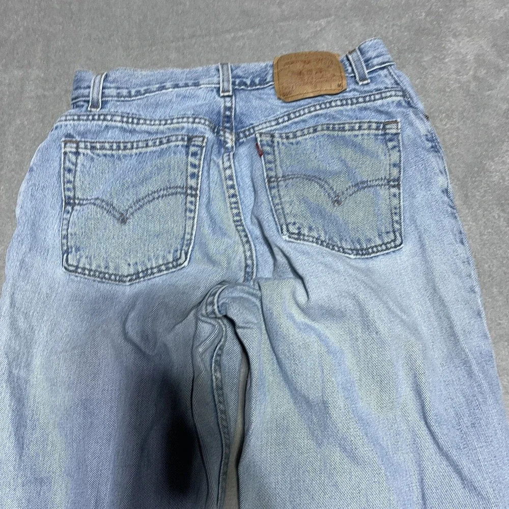 Vintage Levis 550 Jeans Womens Size 12 Mis M Blue Denim Relaxed Tapered Made USA - Picture 9 of 9